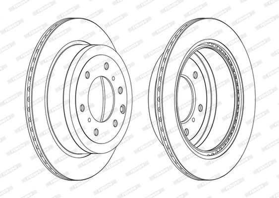 Гальмівний диск, Ferodo DDF1965C