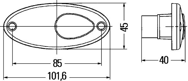 Боковий габаритний ліхтар, Hella 2PS964295-001