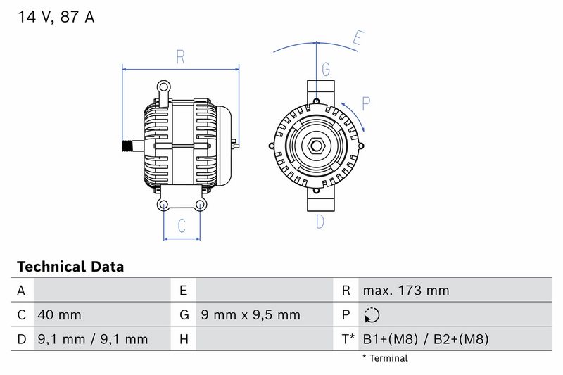 BOSCH 0986042720 - Generatorius