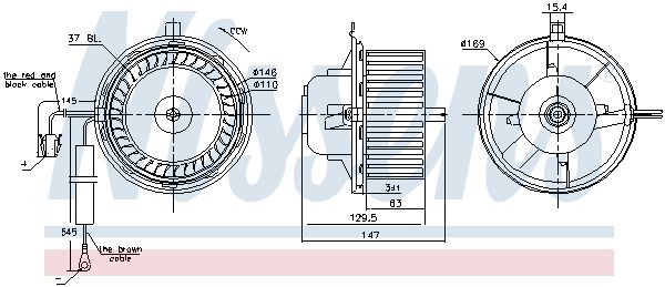 NISSENS 87404 Interior Blower