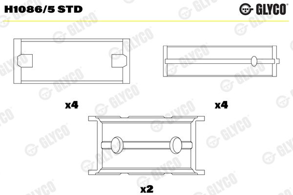 Коренной вкладыш H10865STD