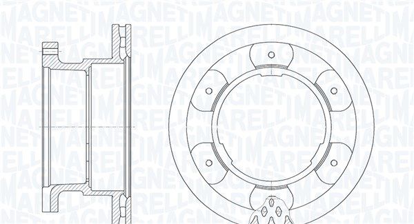 MAGNETI MARELLI Тормозной диск
