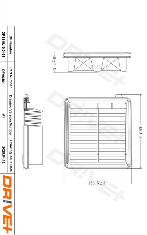 Filtru aer DP1110.10.0461 Dr!ve+