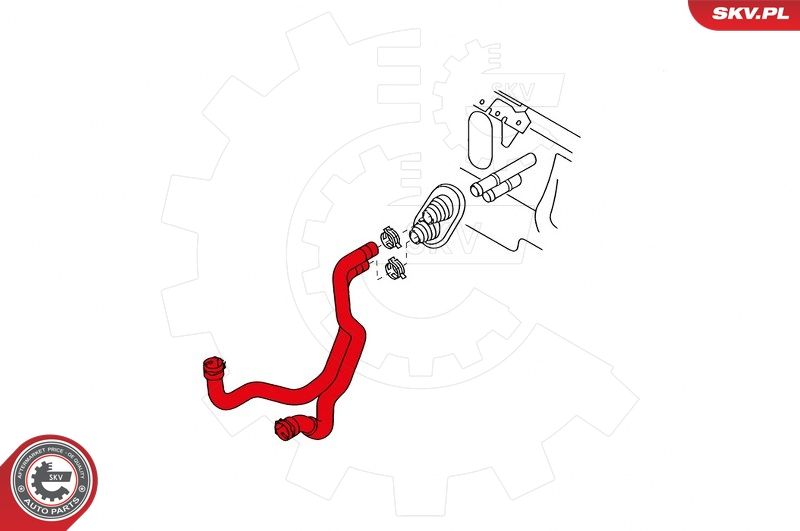 Шланг, теплообмінник системи опалення, Skv Germany 43SKV822