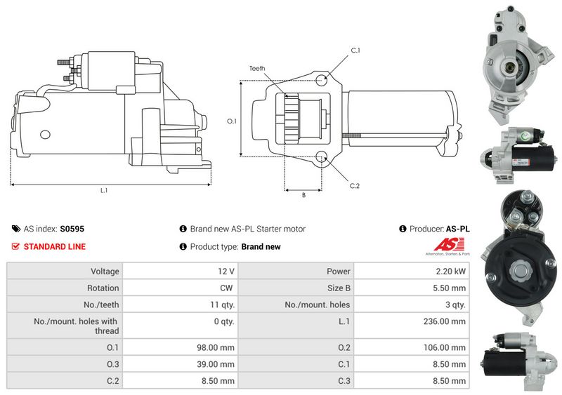AS-PL S0595 Starter