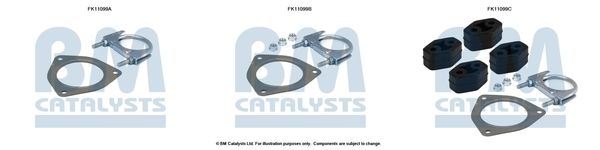 BM CATALYSTS Szerelőkészlet, korom/részecskeszűrő FK11099