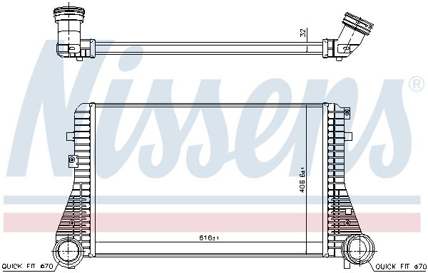 NISSENS 96715 Charge Air Cooler