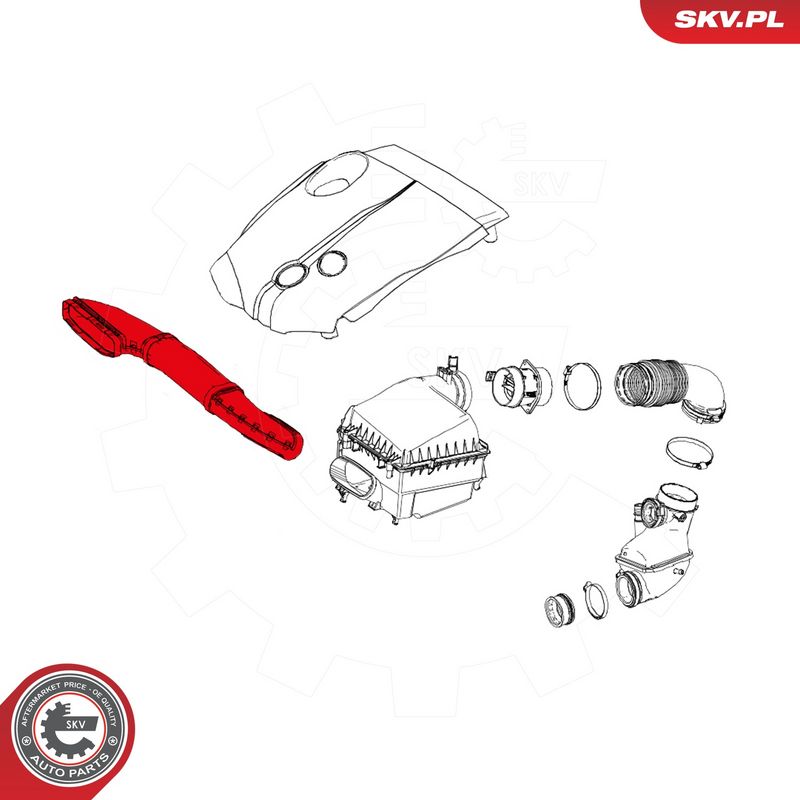 Õhutoru, õhufilter, ESEN SKV 43SKV909