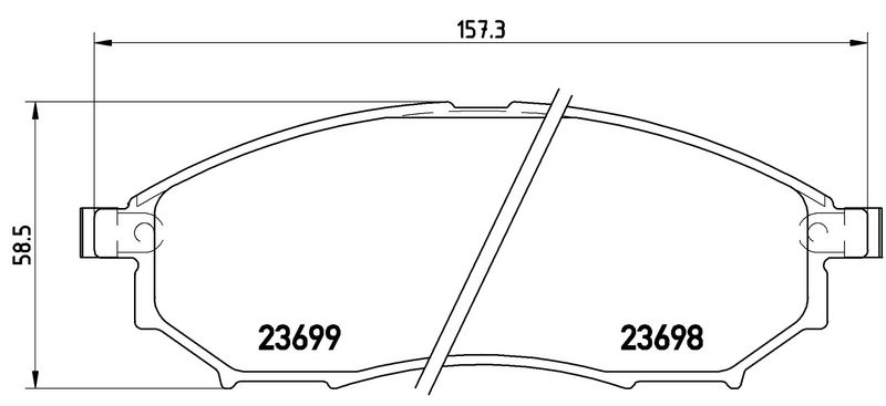 BREMBO P56058 Brake Pad Set, disc brake