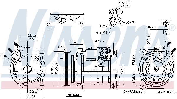 NISSENS 890152 Compressor, air conditioning