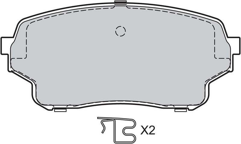 VALEO 598878 Brake Pad Set, disc brake