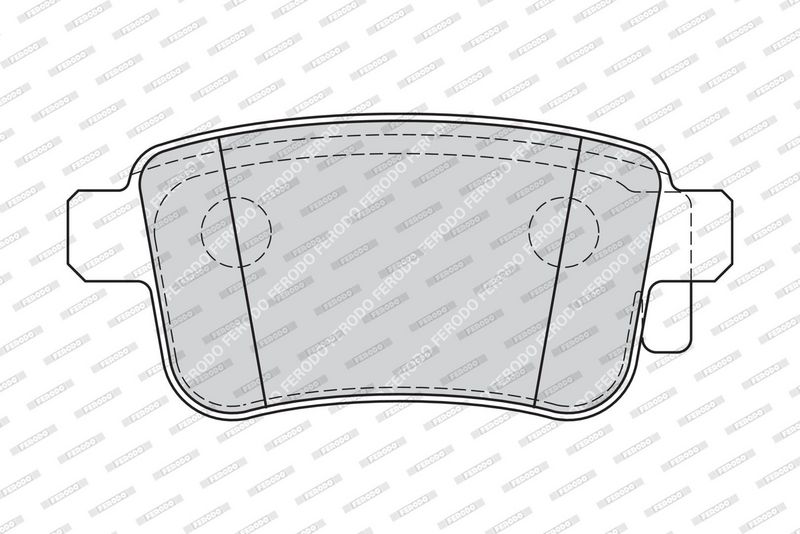 FERODO Plaquettes de frein à disque FDB4186
