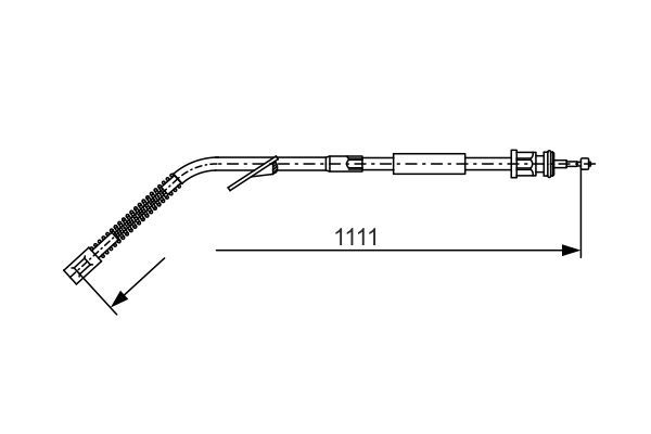 Bosch Cable Pull, parking brake 1 987 477 126 (1987477126)