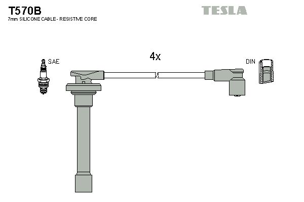 Комплект электропроводки TESLA