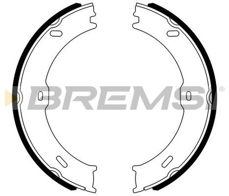 Комплект гальмівних колодок, стоянкове гальмо, Bremsi GF0315