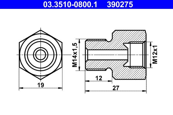 ATE Adapter, remleiding 03.3510-0800.1