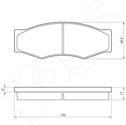1-GNC R-302 - Brake Pad Set, disc brake