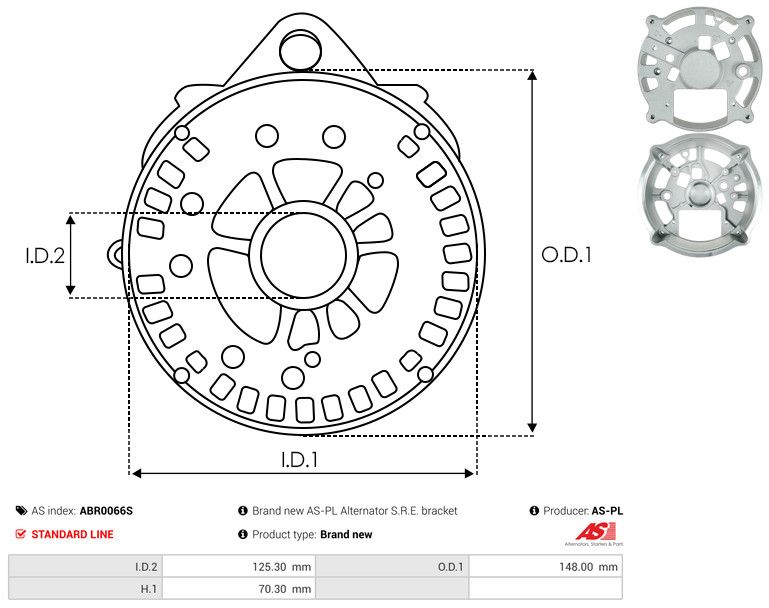 Kaitsekate, generaator, AS-PL ABR0066S