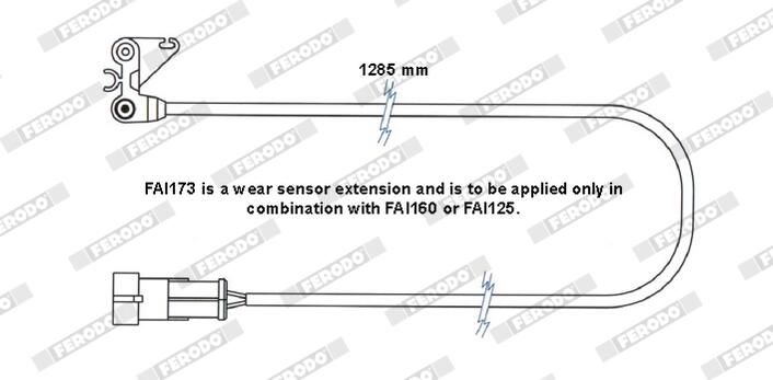 Výstražný kontakt, opotřebení obložení FAI173