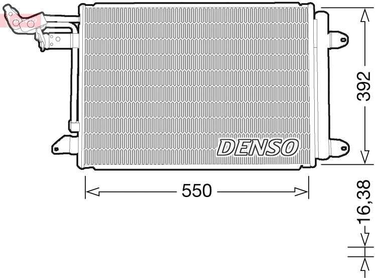 DENSO DCN32032 Condenser, air conditioning