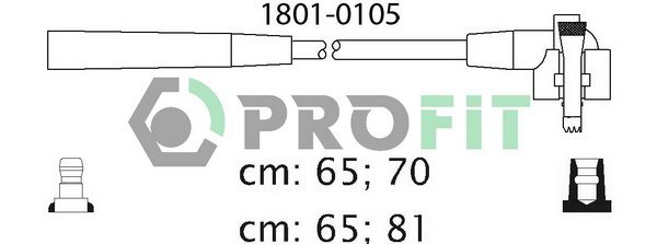 Комплект проводів високої напруги, Profit 1801-0105