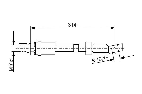 Bosch Brake Hose 1 987 476 408 (1987476408)