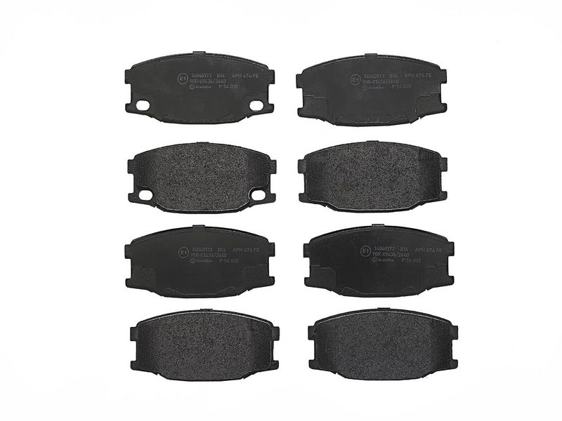 Piduriklotsi komplekt, ketaspidur, BREMBO P 54 035