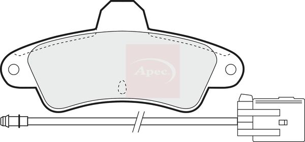 APEC Brake Pad Set, disc brake PAD807