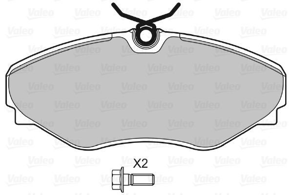 VALEO 598669 Brake Pad Set, disc brake