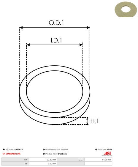 Remondikomplekt, generaator, AS-PL SRS1025