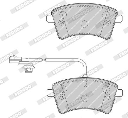 FERODO FDB4340 Brake Pad Set, disc brake