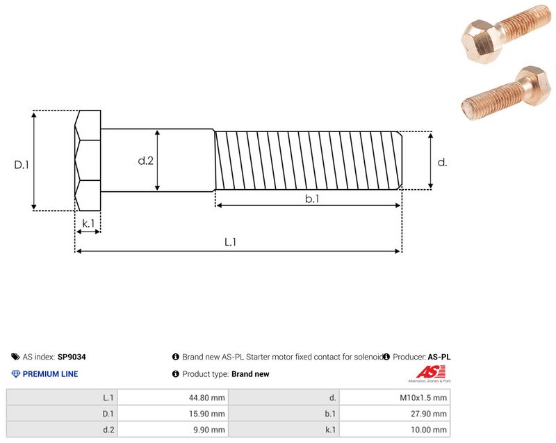 AS-PL SP9034 Repair Kit, starter