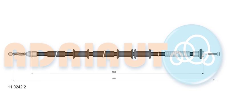 Тросовий привод, стоянкове гальмо, Adriauto 11.0242.2
