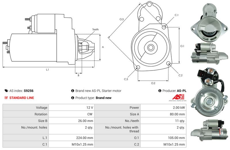 AS-PL S9256 Starter