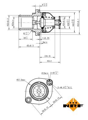 NRF 725035 Thermostat, coolant