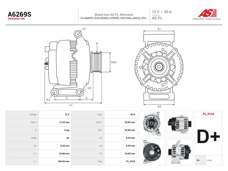 This part match OEM code: 1535437