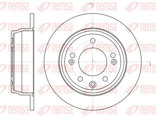 Гальмівний диск, Remsa 61105.00