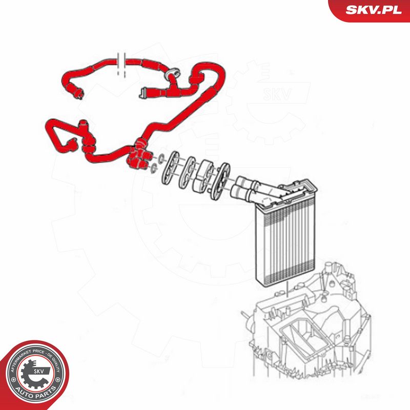 ESEN SKV 43SKV818 Heater Hose