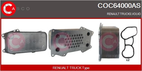 Olejový chladič, motorový olej COC64000AS