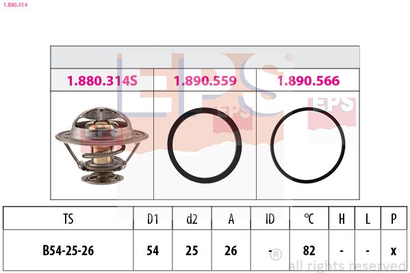 Термостат, охолоджувальна рідина, Eps 1880314