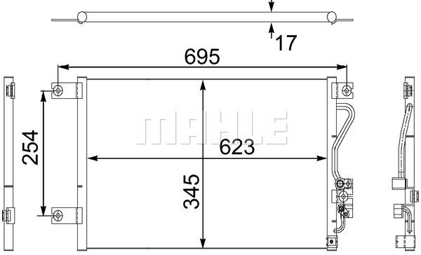 WILMINK GROUP kondenzátor, klíma WG2368984