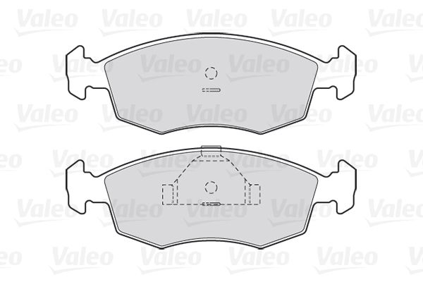 Комплект гальмівних накладок, дискове гальмо, Valeo 301335