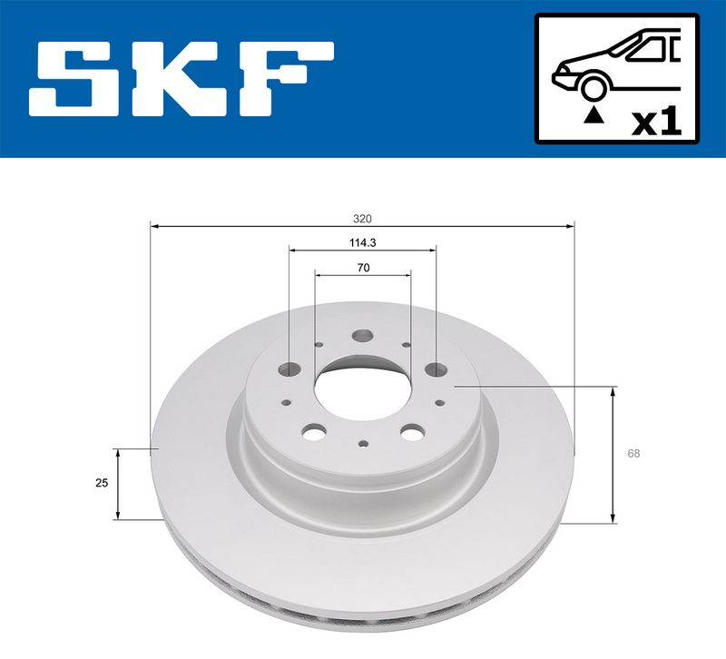 спирачен диск SKF