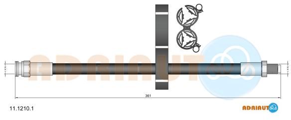 Гальмівний шланг, Adriauto 11.1210.1