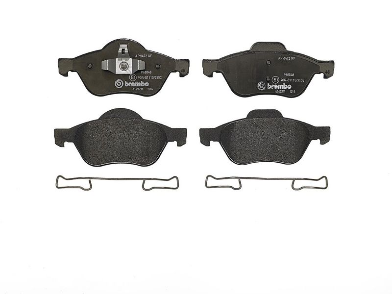 комплект спирачно феродо, дискови спирачки BREMBO