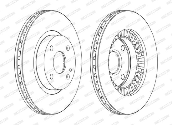 Гальмівний диск, Ferodo DDF1105C