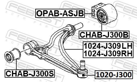 FEBEST 1020-J300 Ball Joint