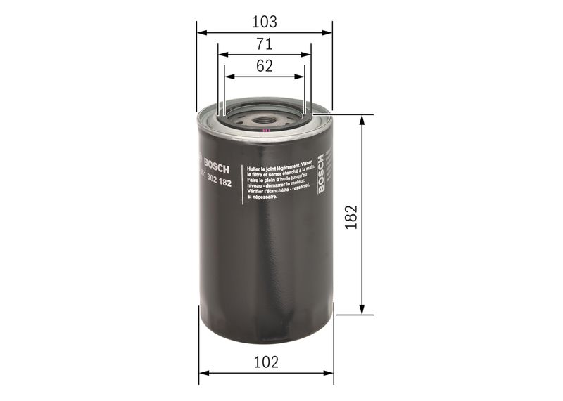 BOSCH 0 451 302 182 Oil Filter