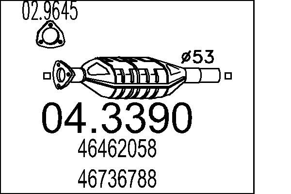 MTS katalizátor 04.3390