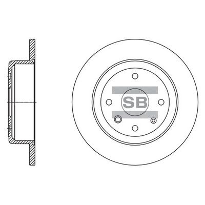 Гальмівний диск, Hi-Q SD3058